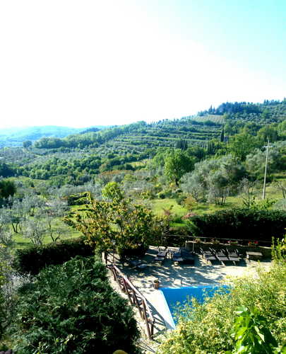 Casa Mezzuola Agriturismo-Vista Piscina